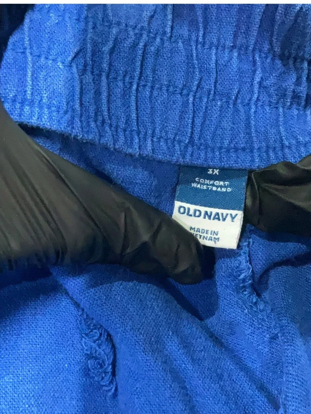 Old Navy Bright Royal Blue Cotton Shorts with Elastic Waist - Picture 2 of 3